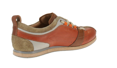 Kamo-Gutsu TIFO-017 - Herren Freizeitschuhe - Kaki-Arancio
