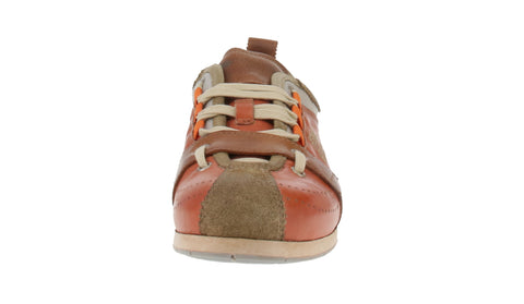 Kamo-Gutsu TIFO-017 - Herren Freizeitschuhe - Kaki-Arancio