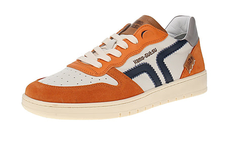 Kamo-Gutsu Campo-048 - Herren Schuhe Sneaker - Arancio-Denim