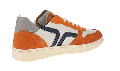 Kamo-Gutsu Campo-048 - Herren Schuhe Sneaker - Arancio-Denim