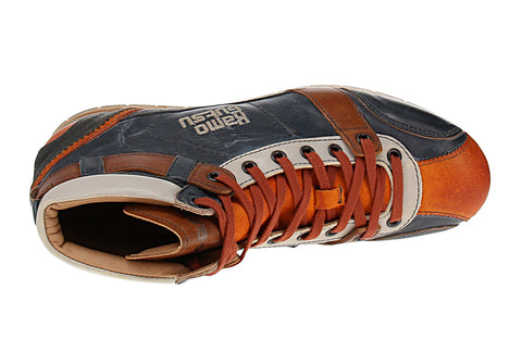 Kamo-Gutsu Tifo-112 - Herren Schuhe Sneaker - Arancio-Blu